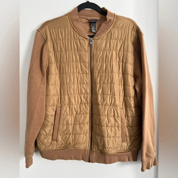H&M tan quilted front jacket - Picture 2 of 3